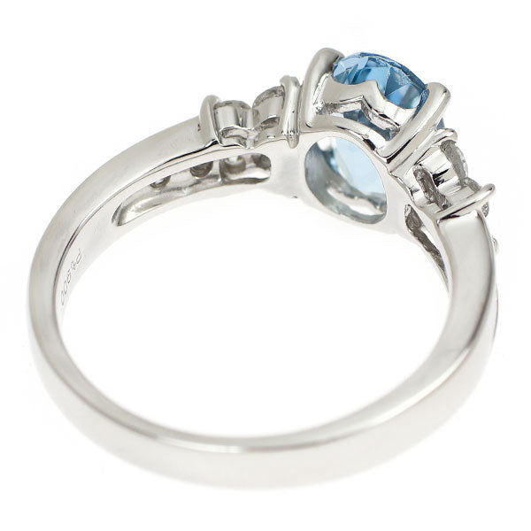 Pt900 アクアマリン ダイヤモンド リング 1.11ct D0.48ct — セルビー