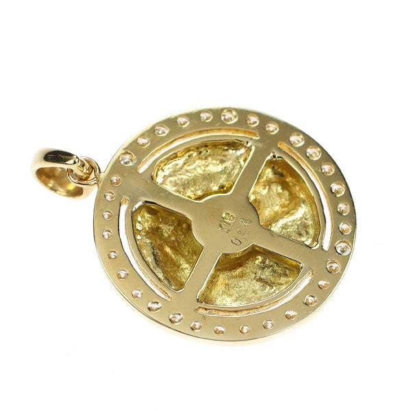 K18YG ダイヤモンド ペンダントトップ 0.64ct 馬