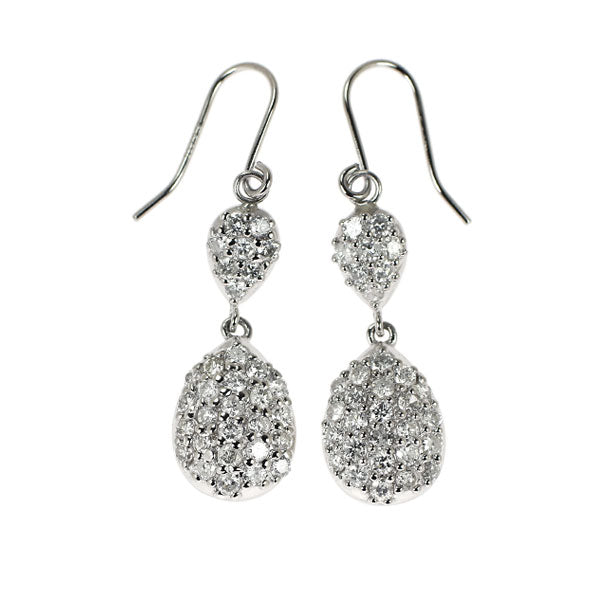 Pt850 ダイヤモンド ピアス 0.86ct