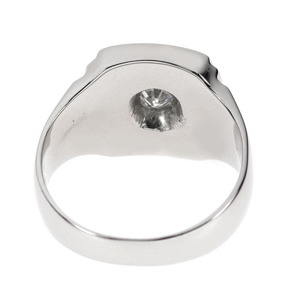Pt900 ダイヤモンド 印台リング  0.20ct
