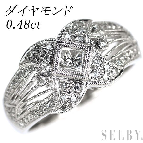 Pt900 ダイヤモンド リング 0.48ct