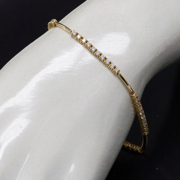 DTC K18YG ダイヤモンド ブレスレット 1.50ct LINE