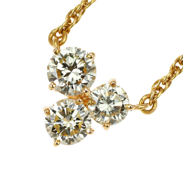 田崎真珠 K18YG ダイヤモンド ペンダントネックレス 1.73ct