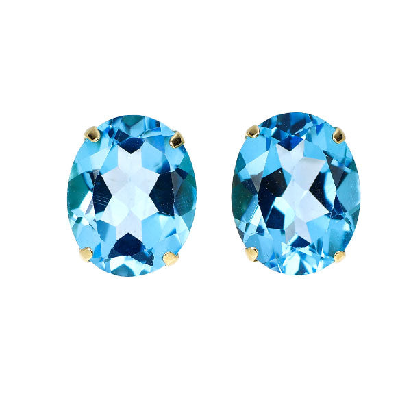 K18YG ブルートパーズ ピアス 5.00ct
