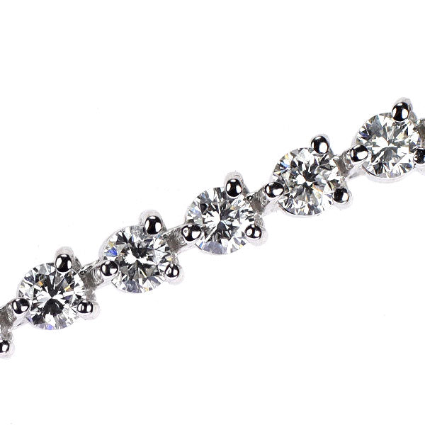 K18WG ダイヤモンド テニス ブレスレット 3.18ct