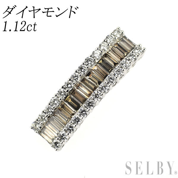 K18WG ダイヤモンド ペンダントトップ 1.12ct
