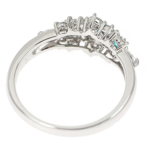 Pt900 パライバトルマリン ダイヤモンド リング 0.11ct D0.55ct