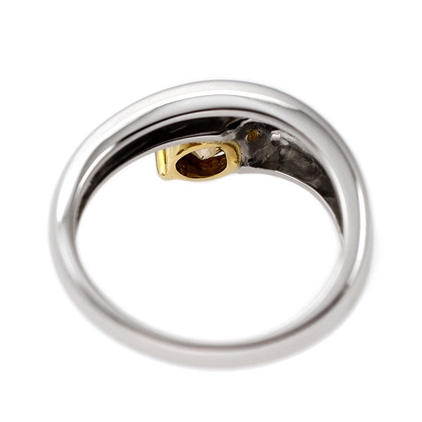 Pt900/ K18YG ダイヤモンド リング 1.015ct