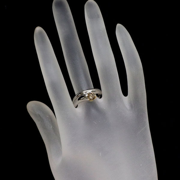 Pt900/ K18YG ダイヤモンド リング 1.015ct