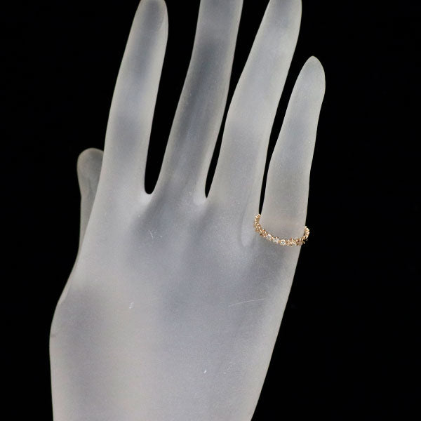 スタージュエリー K10PG ダイヤモンド リング 0.03ct フラワー ピンキー