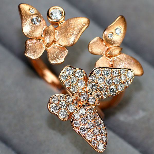 バタフライリング　11.5号 グラフ ［銀座店］GRAFF ベビー プリンセス バタフライ リング・指輪