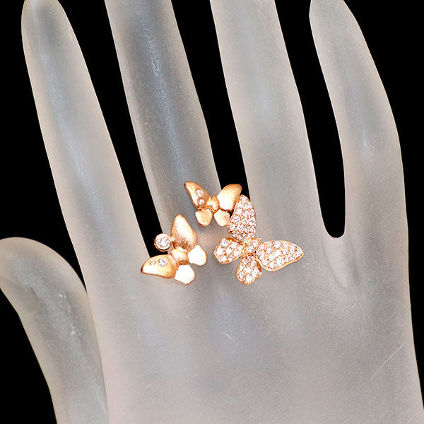 ジェシカフォン K18PG ダイヤモンド リング 0.60ct バタフライ・メイデン Jessica Fong