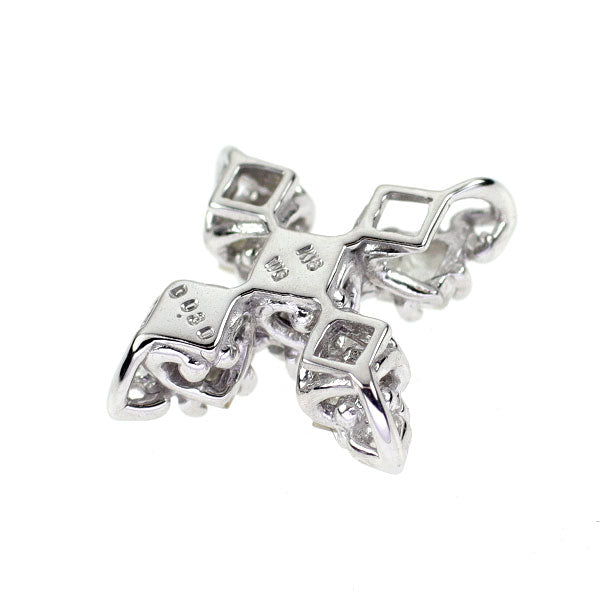 K18WG ラフカット ダイヤモンド ペンダントトップ 0.30ct