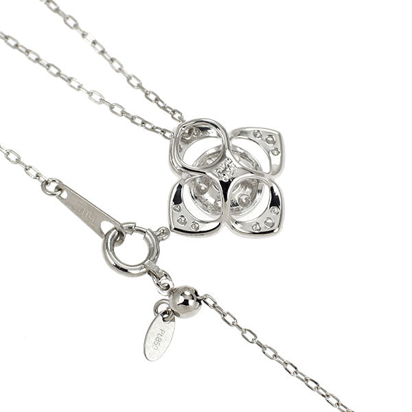 Pt950/ Pt850 ダイヤモンド ペンダントネックレス 0.27ct フラワー