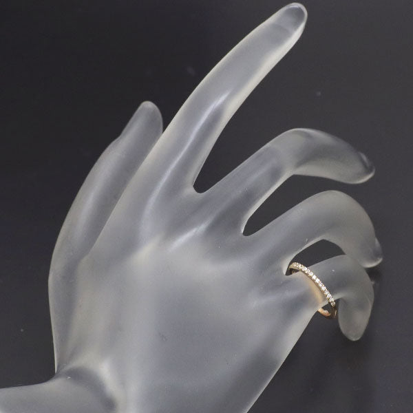 オデュース4℃ K18PG ダイヤモンド リング ハーフエタニティ ピンキー