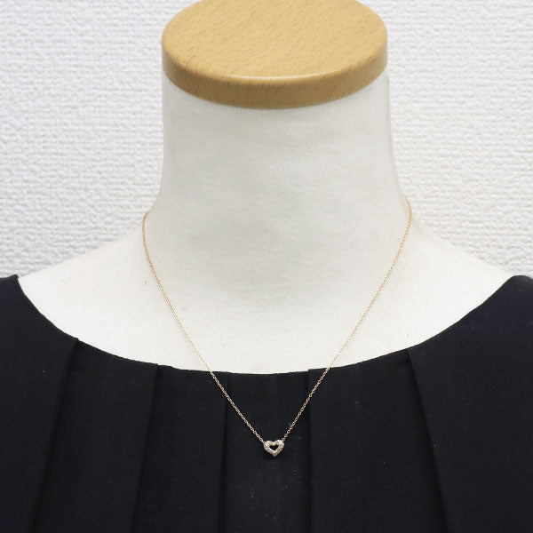 ポンテヴェキオ K18PG ダイヤモンド ペンダントネックレス 0.17ct ハート