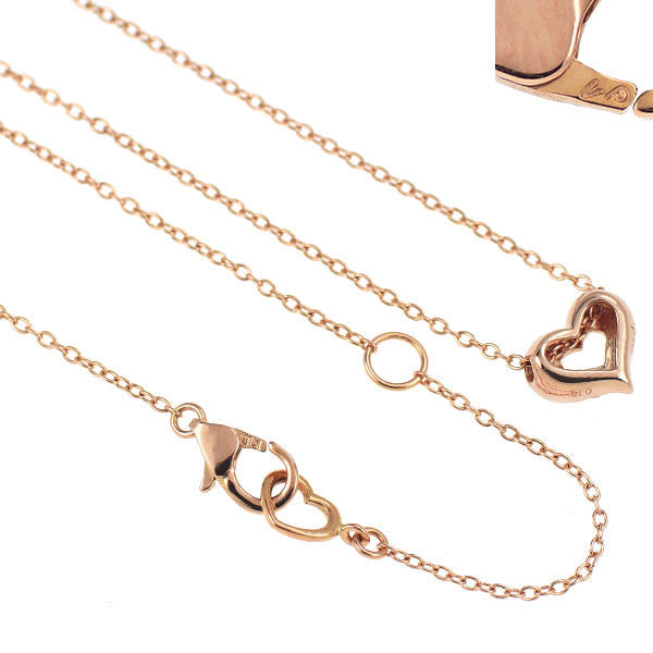 ポンテヴェキオ K18PG ダイヤモンド ペンダントネックレス 0.17ct ハート