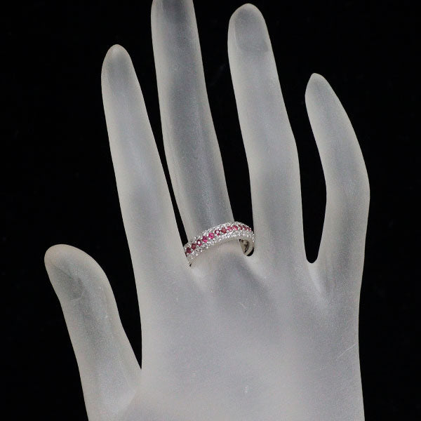 Pt900 ルビー ダイヤモンド リング 0.39ct D0.61ct