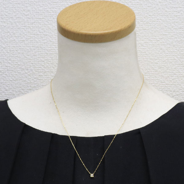 スタージュエリー K18YG ダイヤモンド ペンダントネックレス 0.04ct