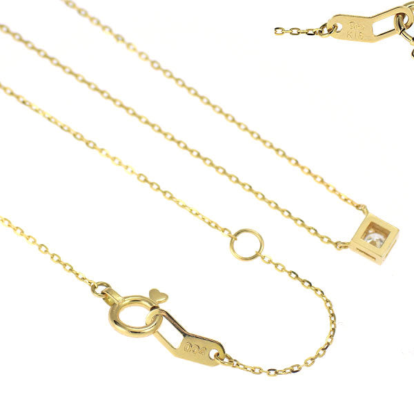 スタージュエリー K18YG ダイヤモンド ペンダントネックレス 0.04ct
