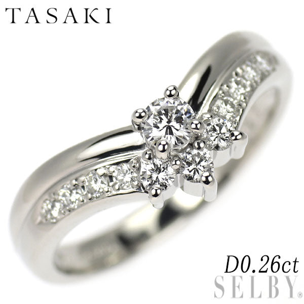 田崎真珠 Pt900 ダイヤモンド リング 0.26ct