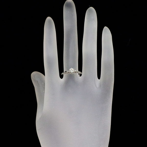 ケイウノ/ディズニー Pt900 ダイヤモンド リング 0.317ct G SI1 3EXHC シンデレラ