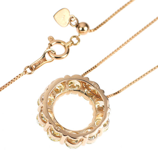 K18PG ダイヤモンド ペンダントネックレス 2.11ct