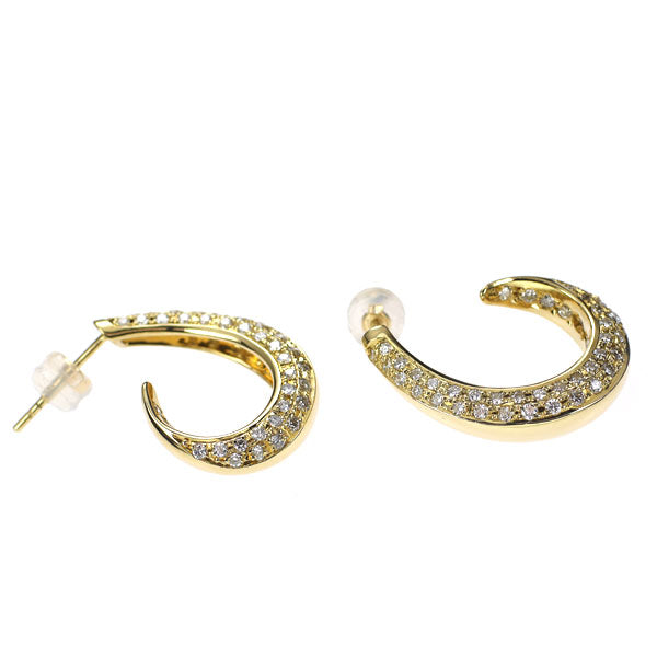 K18YG ダイヤモンド ピアス 0.96ct — セルビーオンラインストア