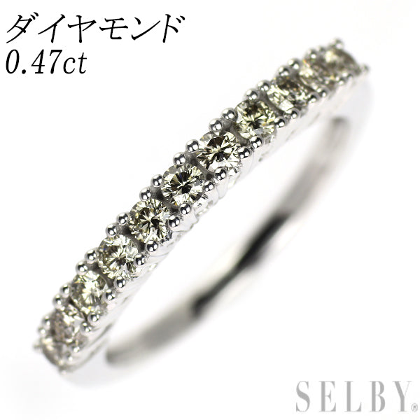 K18WG ダイヤモンド リング 0.47ct