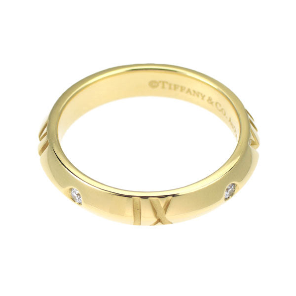 ティファニー K18YG ダイヤモンド リング 0.10ct アトラス X クローズド ナロー