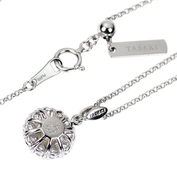 田崎真珠 Pt900/ Pt850 ダイヤモンド ペンダントネックレス 1.03ct D0.68ct