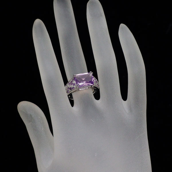 モーブッサン K18WG アメジスト ダイヤモンド リング マ プランセス ダムール