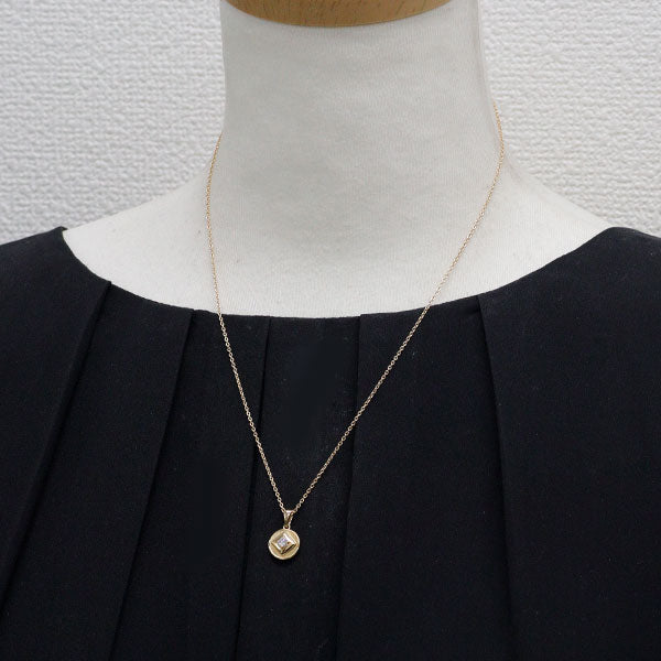 デビアス/フォーエバーマーク K18YG ダイヤモンド ペンダントネックレス 0.14ct