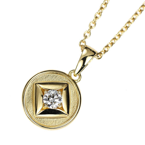 デビアス/フォーエバーマーク K18YG ダイヤモンド ペンダントネックレス 0.14ct