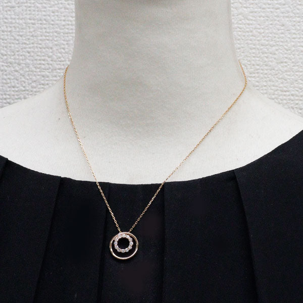 ヴァンドーム青山 K18PG ダイヤモンド ペンダントネックレス 0.40ct