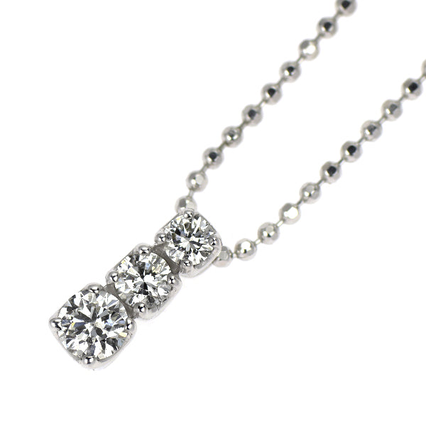 ポンテヴェキオ K18WG ダイヤモンド ペンダントネックレス 0.22ct