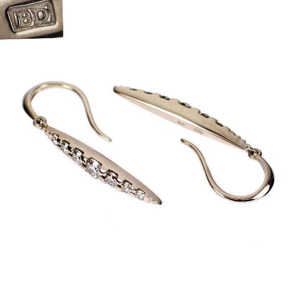 カシケイ K18BG ブラウンダイヤモンド ピアス 0.48ct ネイキッド