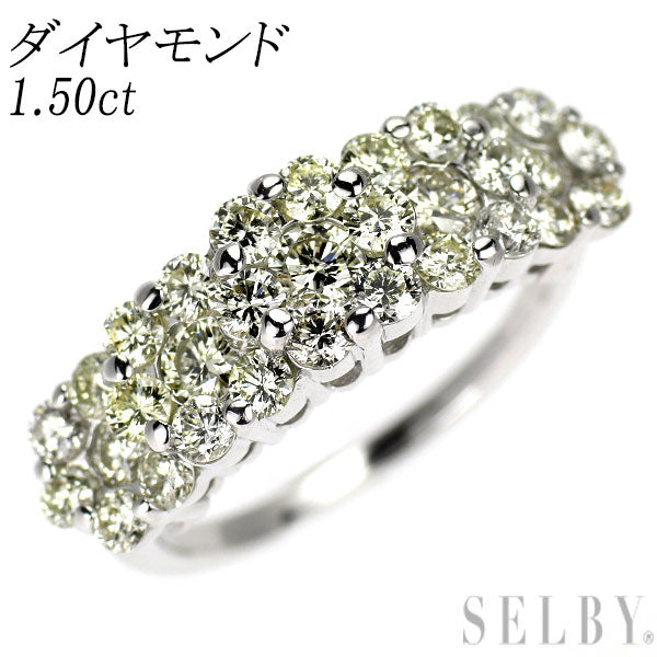 K18WG ダイヤモンド リング 1.50ct
