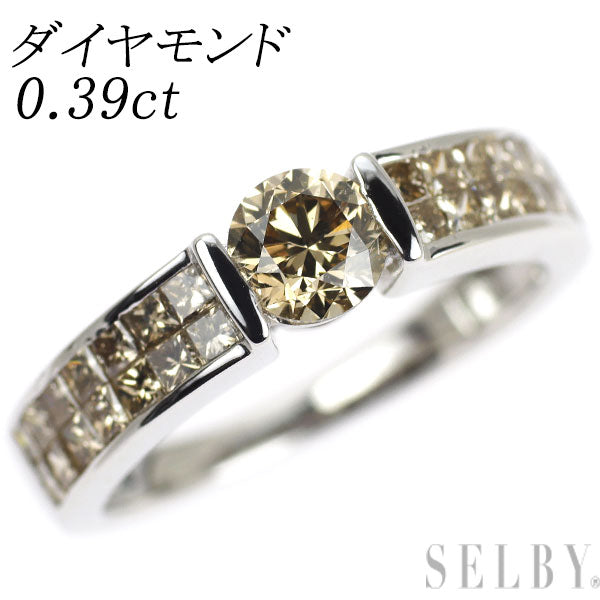 K18WG ダイヤモンド リング 0.39ct