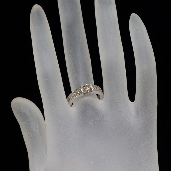 K18WG ダイヤモンド リング 0.39ct