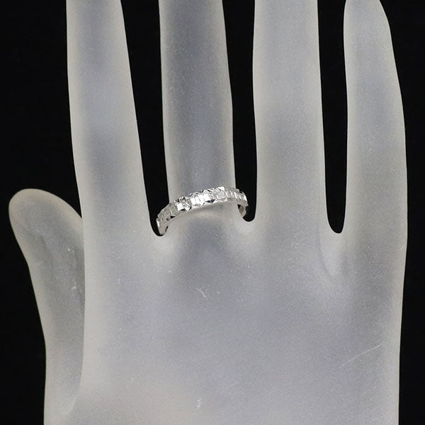 K18WG ダイヤモンド リング 0.20ct ハーフエタニティ