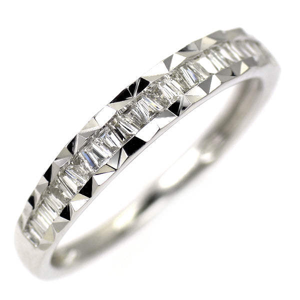 K18WG ダイヤモンド リング 0.20ct ハーフエタニティ