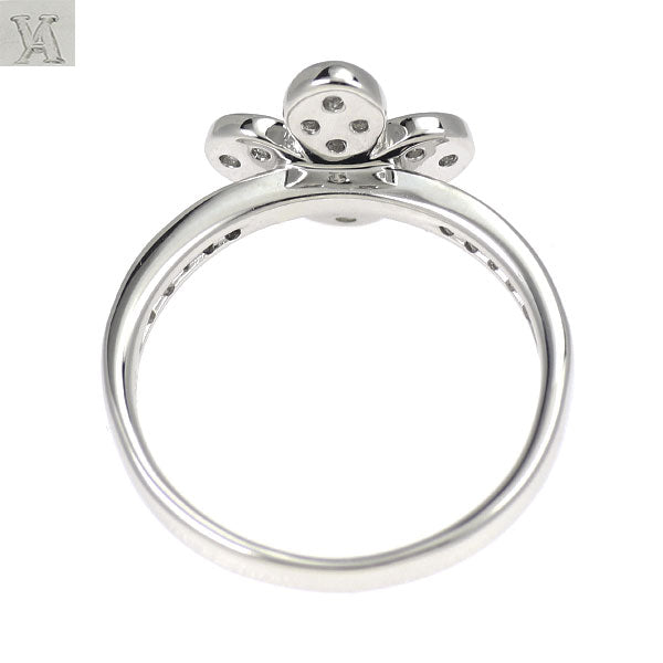 ヴァンドーム青山 K18WG ダイヤモンド リング 0.25ct フラワー