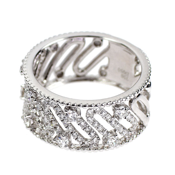 K18WG ダイヤモンド リング 0.90ct