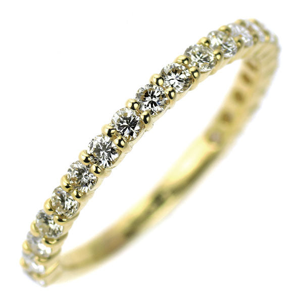 K18YG ダイヤモンド リング 0.67ct セミエタニティ