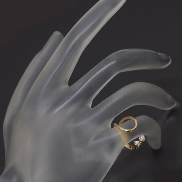 小寺智子 K18YG ダイヤモンド リング 0.09ct  ピンキー
