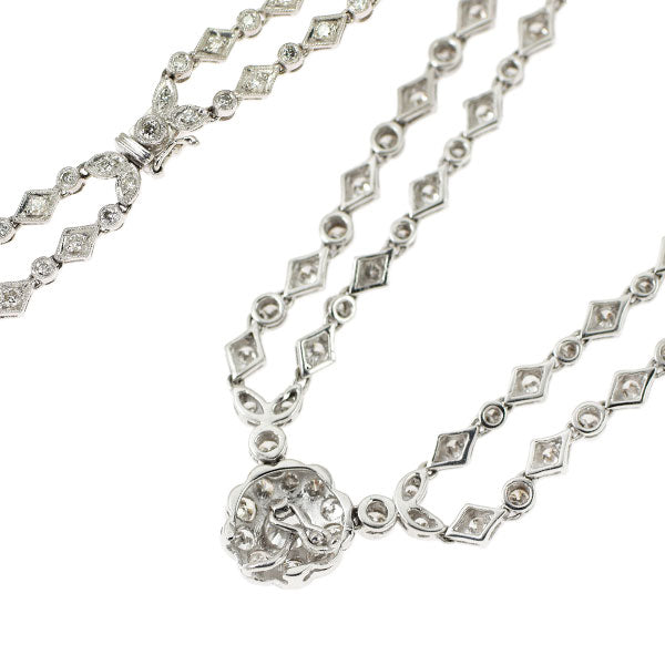 K18WG ダイヤモンド ネックレス 4.66ct 《セルビー銀座店》【中古】