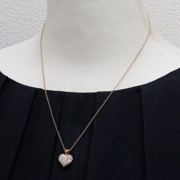 ゆきざき K18PG ダイヤモンド ペンダントネックレス 1.00ct クールハート