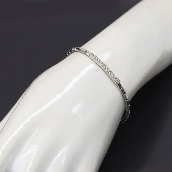 Pt900/ Pt850 ダイヤモンド ブレスレット 0.30ct 伸縮式 — セルビー