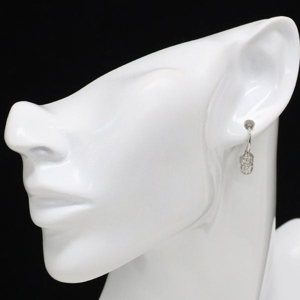 K18WG ダイヤモンド ピアス 0.28ct スカル — セルビーオンラインストア 